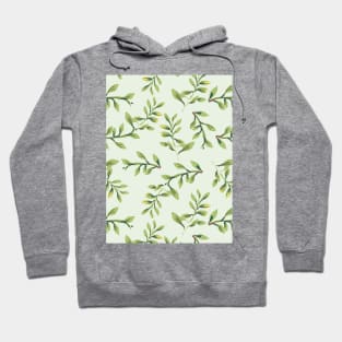 Leaves and tree branch pattern Hoodie